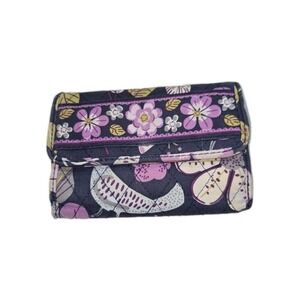 Vera Bradley Euro Wallet Floral Nightingale 10874-118 Coin Trifold